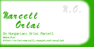 marcell orlai business card